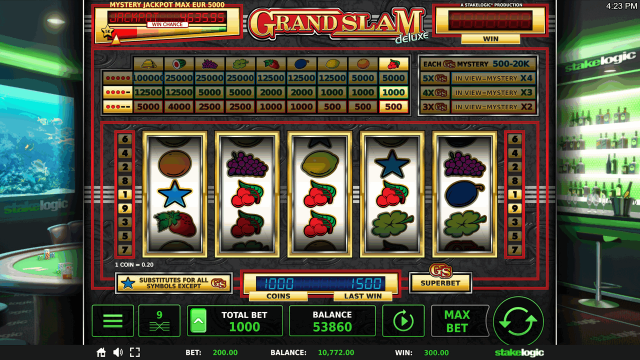 Бонусная игра Grand Slam Deluxe 5