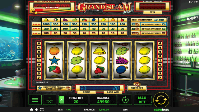 Характеристики слота Grand Slam Deluxe 10