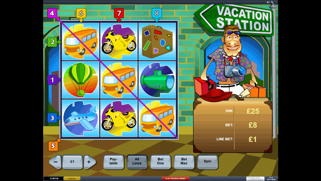 Игровой интерфейс Vacation Station 2