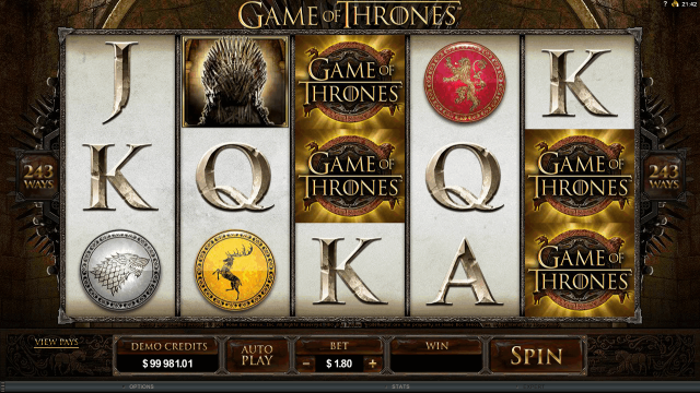 Характеристики слота Game Of Thrones 4