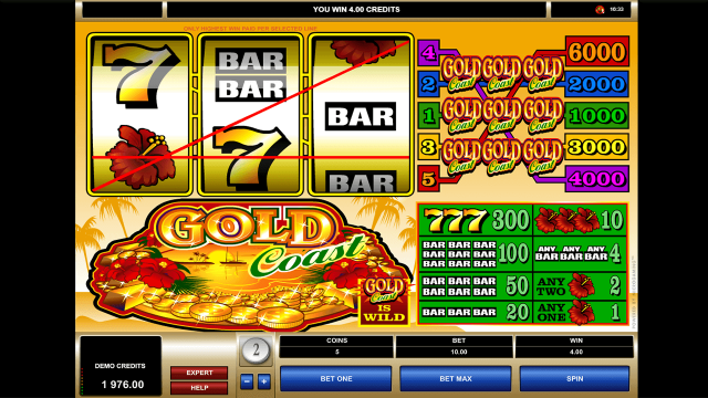 Бонусная игра Gold Coast 6