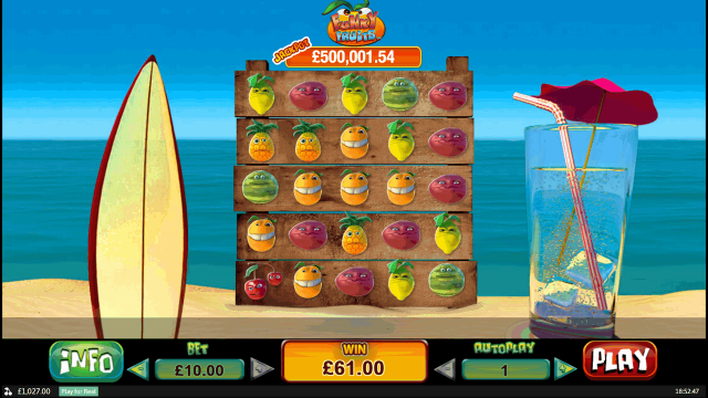 Игровой интерфейс Funky Fruits 5