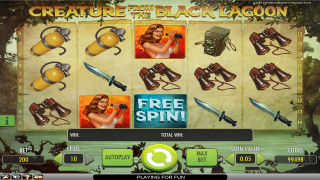 Бонусная игра Creature From The Black Lagoon 1
