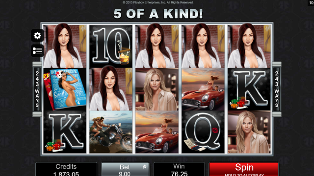 Игровой интерфейс Playboy 18