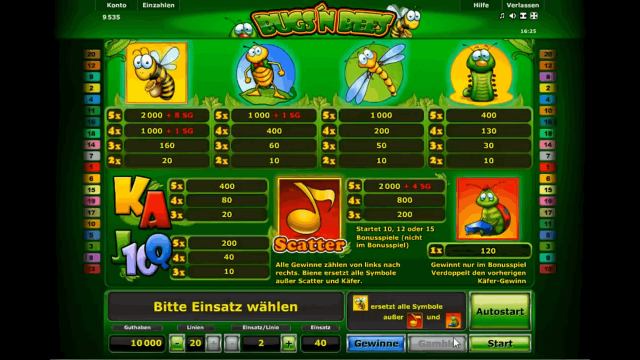 Игровой интерфейс Bugs And Bees 2