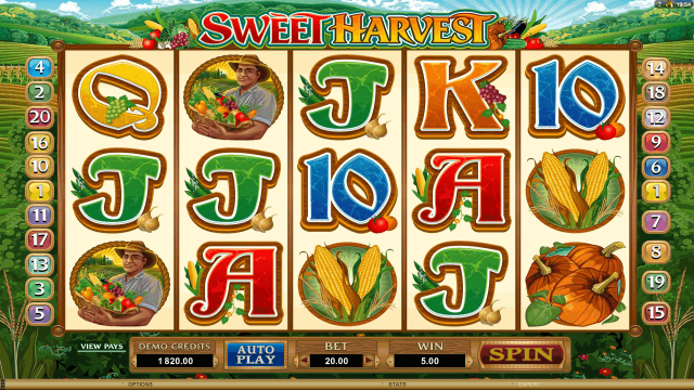 Характеристики слота Sweet Harvest 9