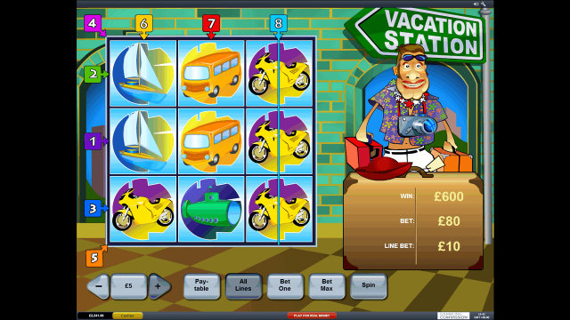 Характеристики слота Vacation Station 5