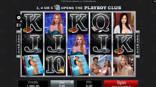 Характеристики слота Playboy 16