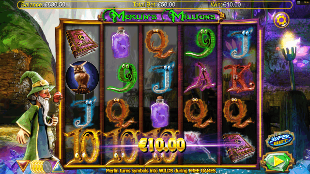 Характеристики слота Merlin's Millions 6