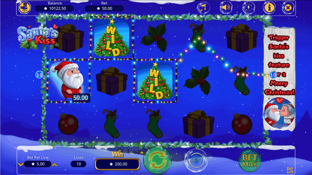 Бонусная игра Santa's Kiss 4