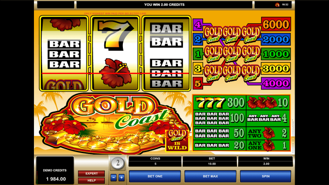 Бонусная игра Gold Coast 4