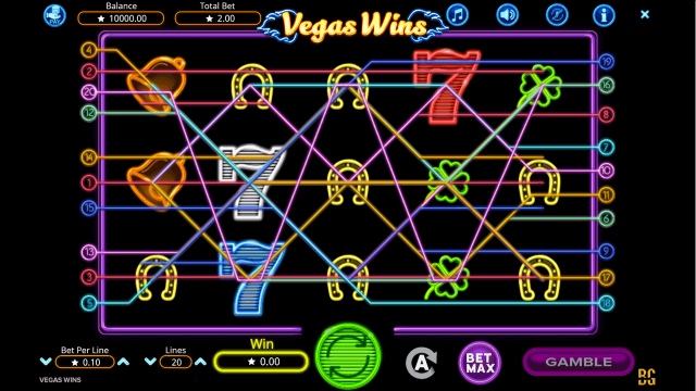 Характеристики слота Vegas Wins 1