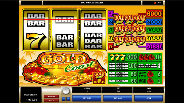 Бонусная игра Gold Coast 7