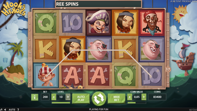 Бонусная игра Hook's Heroes 8