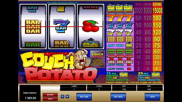 Игровой интерфейс Couch Potato 3