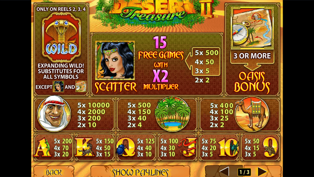 Бонусная игра Desert Treasure II 3