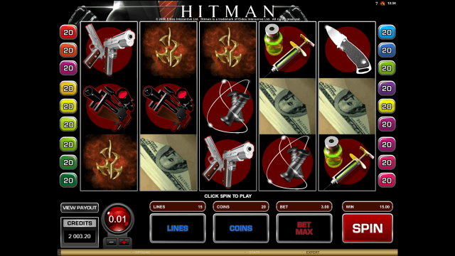 Характеристики слота Hitman 6