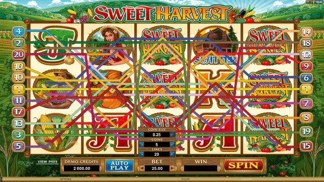 Характеристики слота Sweet Harvest 1